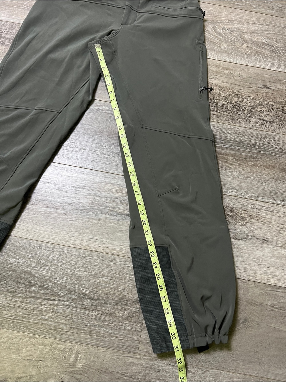 Mountain Equipment Women’s Hiking Fleece Lined Lightweight green zippered Pants - Picture 9 of 11